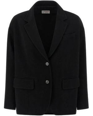 Alberto Biani Dropped-Shoulder Blazer - Black