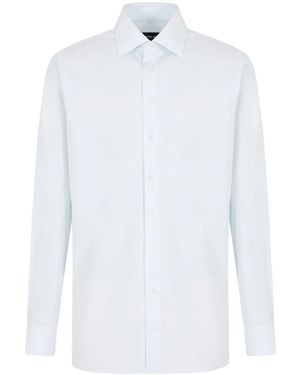 Giorgio Armani Micro-Striped Shirt - White