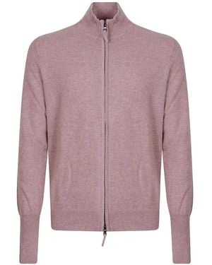 Ballantyne Pull Zippée En Cachemire - Purple