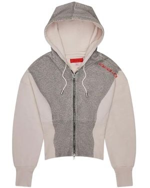 Eckhaus Latta Zip-Up Hoodie - Grey