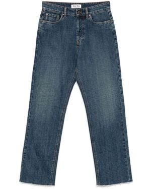 Miu Miu Straight-Leg Jeans - Blue