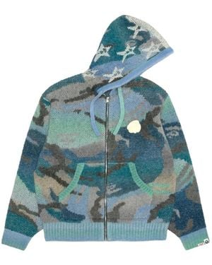 Aape By A Bathing Ape Hoodie Met Camouflageprint - Blauw