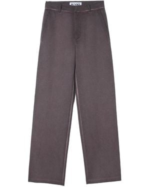 Sunnei Pantaloni Con Passanti - Grigio
