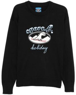SPORT b. by agnès b. Ski Dino Christmas Jumper - Black