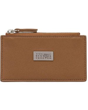 MM6 by Maison Martin Margiela Zip-Fastening Cardholder - Brown