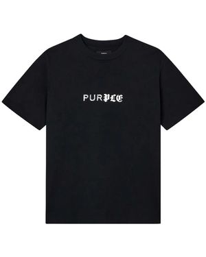 Purple Brand T-Shirt À Logo Imprimé - Black