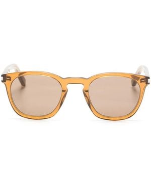 Saint Laurent Sonnenbrille mit rundem Gestell - Pink