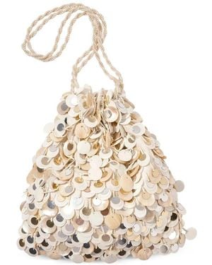 Lizzie Fortunato Gala Sequin-Embellished Shoulder Bag - White