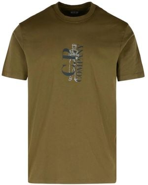 C.P. Company ロゴ Tシャツ - グリーン