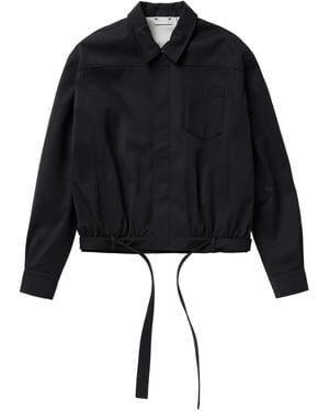 1989 STUDIO Belted Shirt Jacket - Black