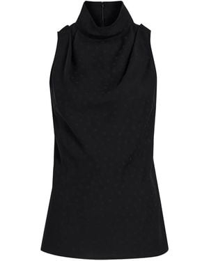 Proenza Schouler Blusa con cuello alto - Negro