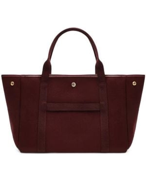 Rue de Verneuil Medium Traversée Flannel Tote Bag - Purple