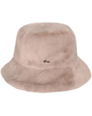 Herno Fischerhut Aus Faux Fur - Pink