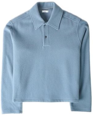 Rier Wool Polo Shirt - Blue