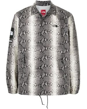 Supreme X The North Face Snakeskin-Print Taped Seam Jacket - Multicolor