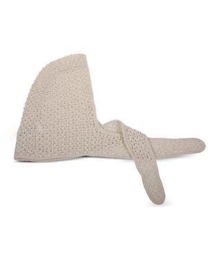 By Malene Birger Open Knit Hat - White