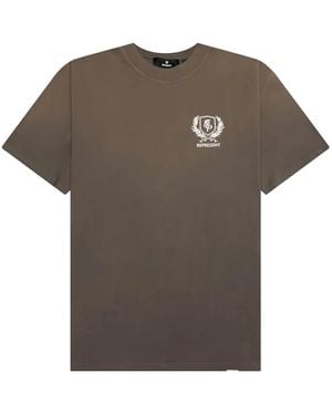 Represent Logo-Print T-Shirt - Brown