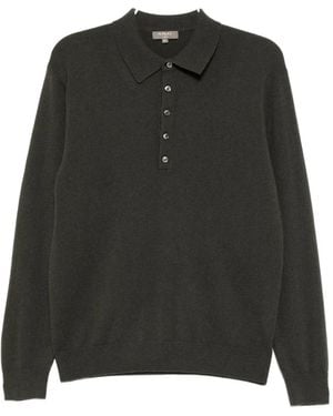 N.Peal Cashmere Greenwich Polo Shirt - Black