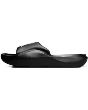 Nike Franchise Logo-Print Slides - Black