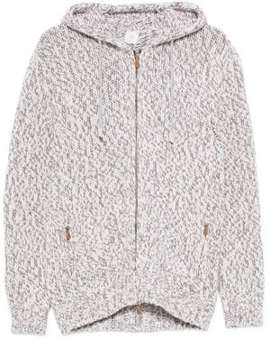 Eleventy Zip-Up Hoodie - Grey