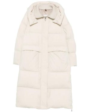 DUNO Abrigo Oversize Acolchado Con Capucha - Blanco