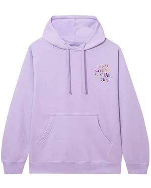 ANTI SOCIAL SOCIAL CLUB Long-Sleeve Long-Sleeve Hoodie - Purple