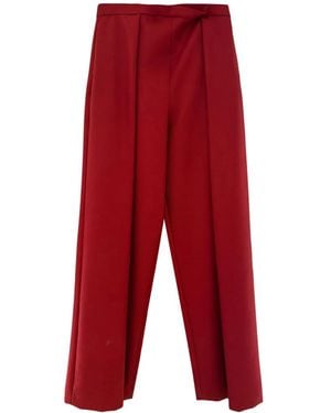 Maison Rabih Kayrouz High-Waisted Pleated Pants - Red