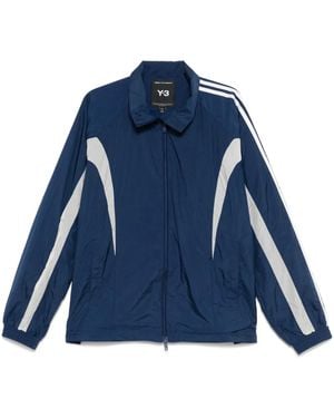 Y-3 Giacca Con Dettaglio A 3 Righe - Blu