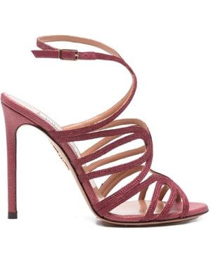 Aquazzura Strappy Stiletto Sandals - Pink