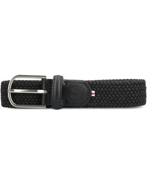 La Boucle Braided Buckle Belt - White