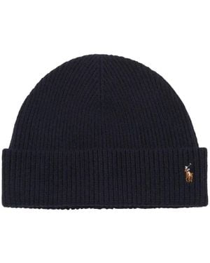 Polo Ralph Lauren Polo Pony Motif Beanie - Blue