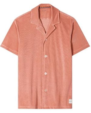 Paul Smith Badstof Blouse Met Korte Mouwen - Roze