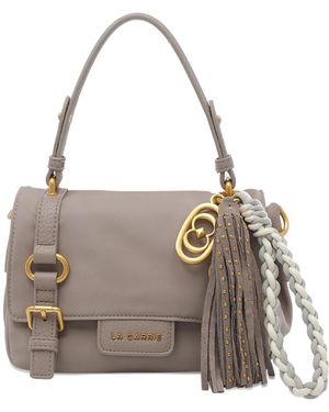 La Carrie Atena Tassel Tote Bag - Grey
