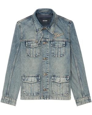 Zadig & Voltaire Pocket Denim Jacket - Blue