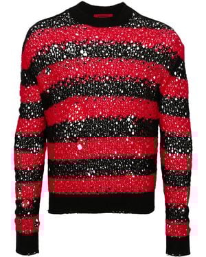 Liberal Youth Ministry Striped Sweater - Red