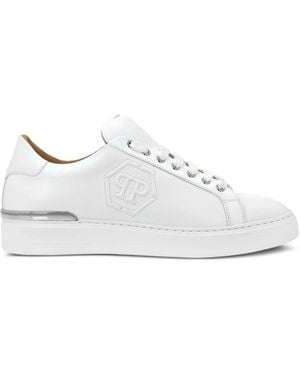 Philipp Plein Embossed Sneakers - White