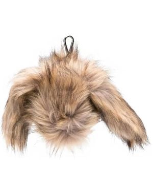 Simone Rocha Portemonnaie Aus Faux Fur - Natur