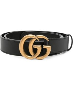 Gucci Gg Marmont Gürtel - Schwarz