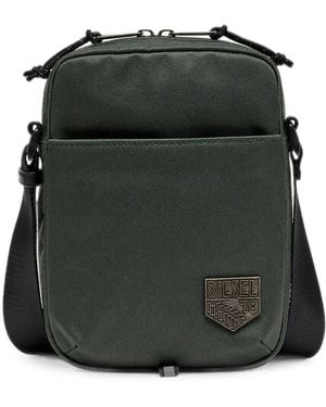 DIESEL D-Pack Crossbody Bag With Emblem Logo - Black