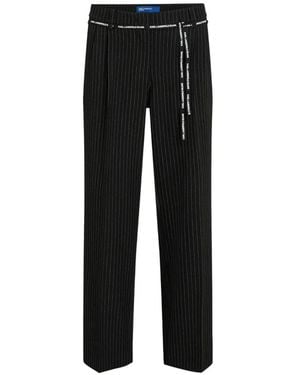 KARL LAGERFELD Pantalones A Rayas Diplomáticas - Negro