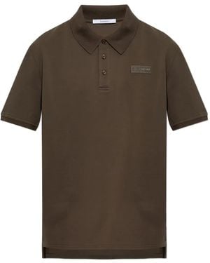 Givenchy Logo-Patch Polo Shirt - Brown