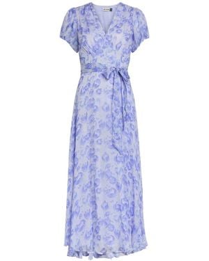 sachin and babi light blue dress New Black & Pink Floral Print Chiffon Long Sleeve Dress by Kirna Zabet   The Mustard Dandelion