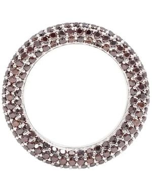 Izabel Display Pave-Crystal Ring - Metallic