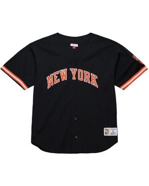 Mitchell & Ness New York Knicks Short-Sleeves Shirt - Black
