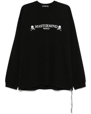 MASTERMIND WORLD ロゴ ロングtシャツ - ブラック