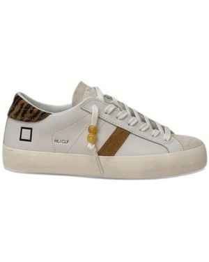Date Hill Low Tiger-Print Sneakers - White