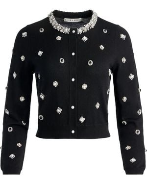 Alice + Olivia Cardigan Mit Verziertem Kragen - Schwarz