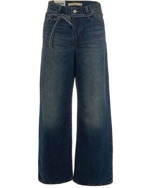 Levi's Tie-Waist Wide-Leg Jeans - Blue