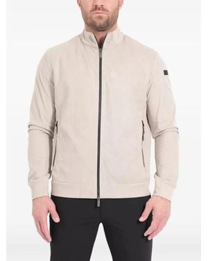 Rrd Zip Rib-Knit Jacket - Natural