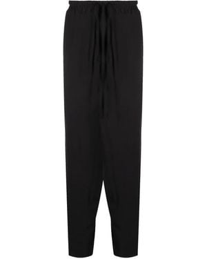 Tessitura Body Couture Pantalon Sarouel À Empiècements Pliés - Black